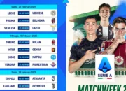 Jadwal dan Siaran Langsung Serie A Matchweek 26 di Vidio