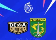 Duel Puncak Klasemen: Dewa United vs Persebaya, Pertarungan Sengit di Stadion Pakansari